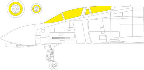 EDUCX621 1/72 Eduard Paint Mask for FINE MOLDS F-4D  CX621 MMD Squadron