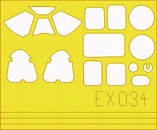 EDUEX034 1/48 Eduard Paint Mask for TAMIYA P-51B EX034 MMD Squadron