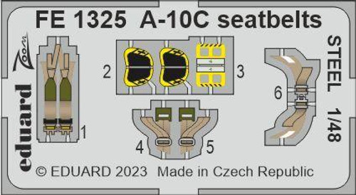 EDUFE1325 1/48 Eduard A-10C seatbelts STEEL for HOBBY BOSS FE1325 MMD Squadron