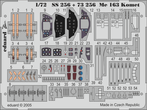 EDUSS256 1/72 Eduard Me 163 Komet for ACADEMY SS256 MMD Squadron