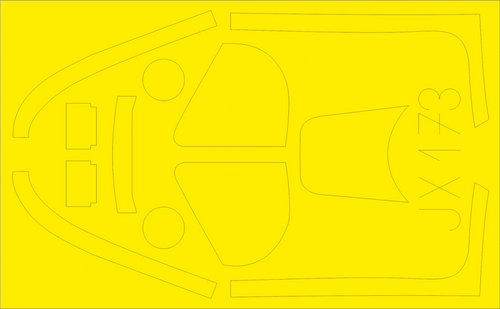 EDUJX173 1/32 Eduard Paint Mask for DRAGON P-51K JX173 MMD Squadron