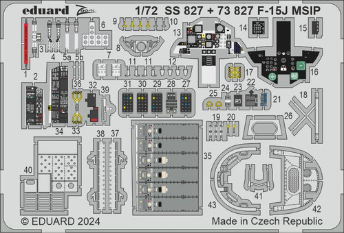 EDU73827 1/72 Eduard F-15J MSIP for FINE MOLDS 73827 MMD Squadron