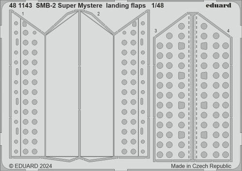 EDU481143 1/48 Eduard SMB-2 Super Mystere landing flaps for SPECIAL HOBBY 481143 MMD Squadron EDU481143 1/48 Eduard SMB-2 Super Mystere landing flaps for SPECIAL HOBBY 481143 MMD Squadron