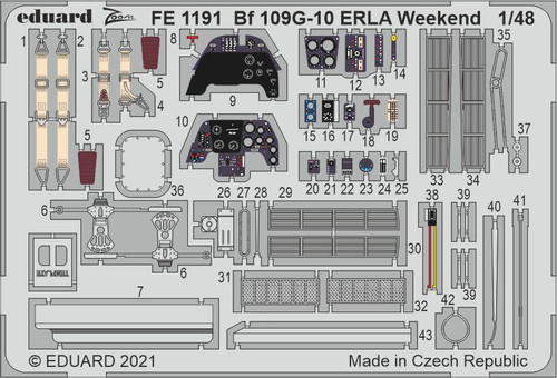 EDUFE1191 1/48 Eduard Bf 109G-10 ERLA Weekend for EDUARD FE1191 MMD Squadron EDUFE1191 1/48 Eduard Bf 109G-10 ERLA Weekend for EDUARD FE1191 MMD Squadron