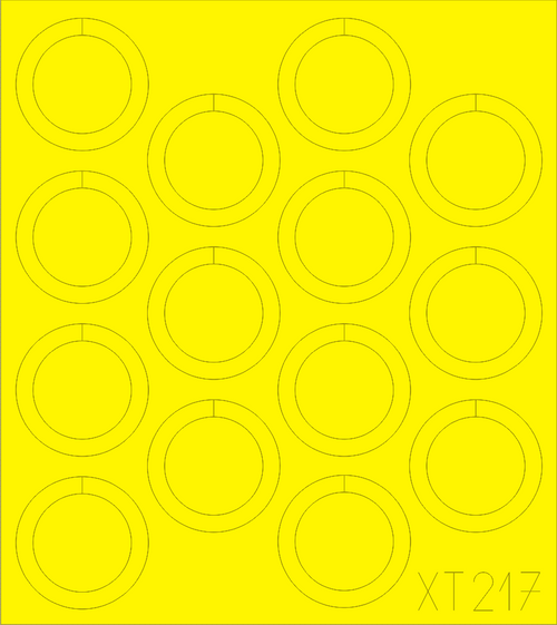 EDUXT217 Eduard Paint Mask for TAMIYASu-76M wheels  1/35 XT217 MMD Squadron