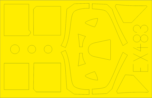 EDUEX483 1/48 Eduard Paint Mask for EDUARD Spitfire Mk.VIII EX483 MMD Squadron