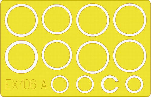 EDUEX106 1/48 Eduard Paint Mask for REVELL/MONOGRAM B-17G EX106 MMD Squadron