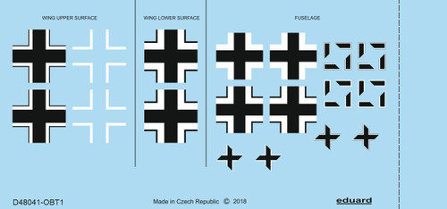 EDUD48041 1/48 Eduard Fw 190A-3 national insignia for EDUARD D48041 MMD Squadron