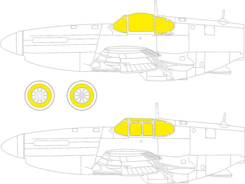EDUCX620 1/72 Eduard Paint Mask for ARMA HOBBY P-51B/C  CX620 MMD Squadron