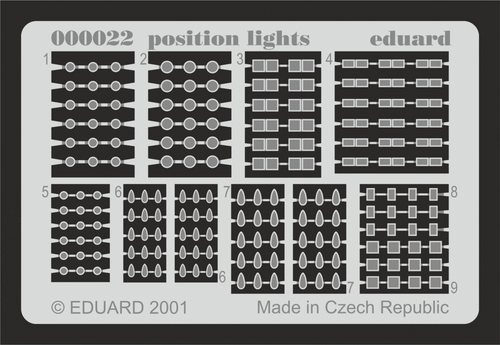 EDU00022 Eduard Position lights 00022 MMD Squadron