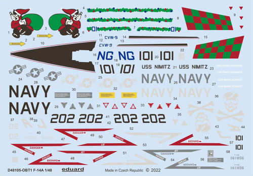 EDUD48105 1/48 Eduard F-14A for TAMIYA D48105 MMD Squadron
