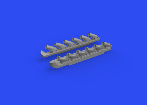 EDU672279 1/72 Eduard P-51B/C exhausts stacks PRINT for ARMA HOBBY 672279 MMD Squadron