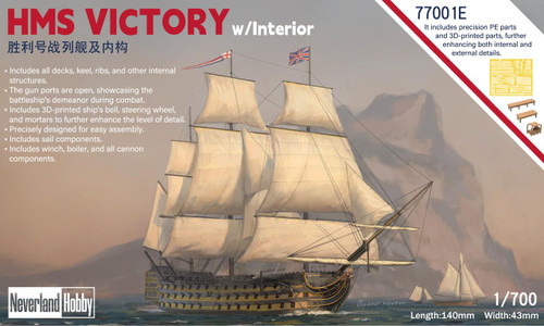 NLH77001E 1/700 Neverland HMS Victory Sailing Ship w/Interior (DX Version) MMD Squadron NLH77001E 1/700 Neverland HMS Victory Sailing Ship w/Interior (DX Version) MMD Squadron