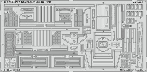 EDU36525 1/35 Eduard Studebaker US6-U3 Photo Etch set for ICM - MMD Squadron