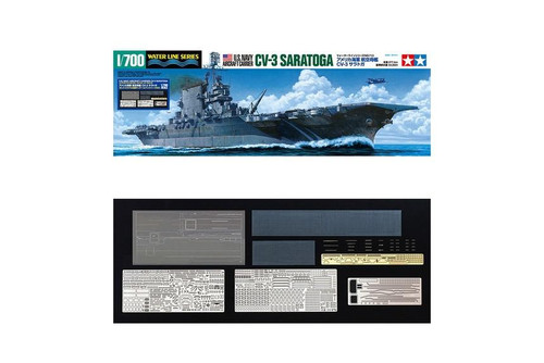 TAM25179 1/700 Tamiya USS Saratoga CV3 Aircraft Carrier w/Pontos Detail Upgrade Set MMD Squadron TAM25179 1/700 Tamiya USS Saratoga CV3 Aircraft Carrier w/Pontos Detail Upgrade Set MMD Squadron
