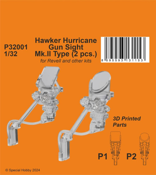CMK-129-P32001 1/32 CMK Hawker Hurricane Gun Sight Mk.II Type (2 pcs.)  MMD Squadron
