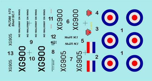 CMK-129-PLT266 1/72 Planet Models Short SC-1 First British VTOL Aircraft  MMD Squadron