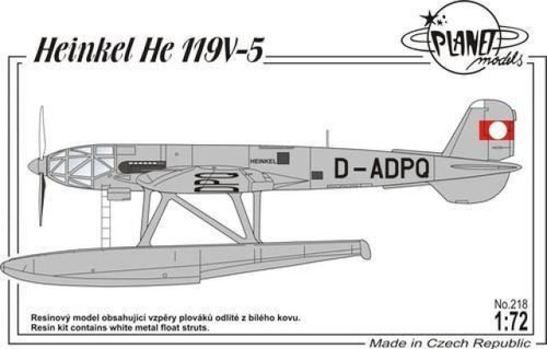 CMK-129-PLT218 1/72 Planet Models Heinkel He 119V-5 Float Version  MMD Squadron