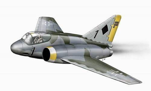 CMK-129-PLT141 1/72 Planet Models Heinkel P.1080 Ramjet Fighter  MMD Squadron