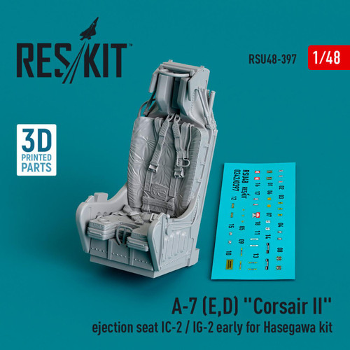 レジンキット完成品　トライデント II　1/48 (マークは架空です) 1/48 Reskit A-7 (E,D) Corsair II ejection seat SJU-8/A late for