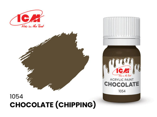 ICM1054 ICM Acrylic Paint - Chocolate (Chipping) 12ml Bottle 1054 MMD Squadron