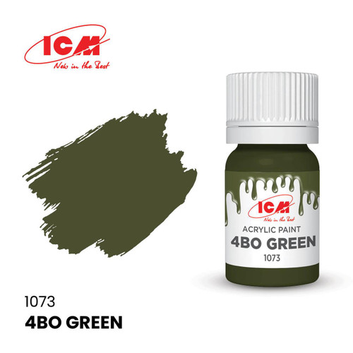 ICM1073 ICM Acrylic Paint - Russian Green (4??) 12ml Bottle 1073 MMD Squadron