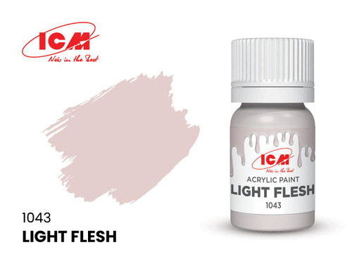 ICM1043 ICM Acrylic Paint - Light Flesh 12ml Bottle 1043 MMD Squadron