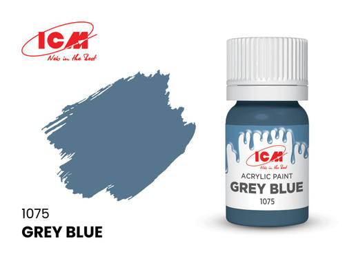 ICM1075 ICM Acrylic Paint - Grey Blue 12ml Bottle 1075 MMD Squadron