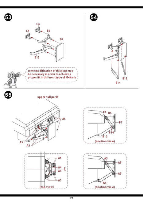 1/35 Pig Models M4A1 Sherman w/ T1E3 US Army Mine Exploder Plastic ...
