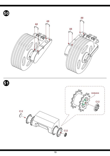 1/35 Pig Models M4A1 Sherman w/ T1E3 US Army Mine Exploder Plastic ...