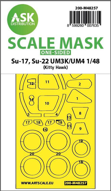 ASKM48257 1/48 Art Scale Su-17, Su-22 UM3K/UM4 one-sided express fit MMD Squadron ASKM48257 1/48 Art Scale Su-17, Su-22 UM3K/UM4 one-sided express fit MMD Squadron