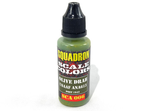 SCA006 Squadron Colors USAAF Olive Drab '43 ANA613 Acrylic Airbrush Paint (15ml Bottle) SCA006 MMD Squadron SCA006 Squadron Colors USAAF Olive Drab '43 ANA613 Acrylic Airbrush Paint (15ml Bottle) SCA006 MMD Squadron