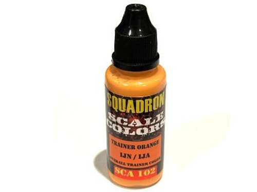 SCA102 Squadron Scale Colors IJN/IJA Trainer Orange Acrylic Airbrush Paint (15ml Bottle)  MMD Squadron