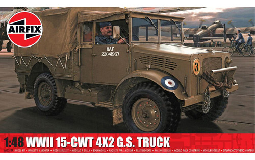 AIRA03313AF 1/48 Airfix WWII RAF 15-cwt 4 x 2 G.S. Truck Plastic Model Kit AIRA03313A MMD Squadron