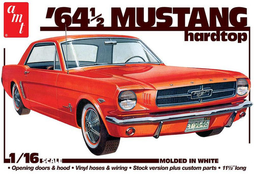 AMT1461 1/16AMT 1964.5 Ford Mustang Coupe 60th Anniversary Plastic Model Kit  MMD Squadron