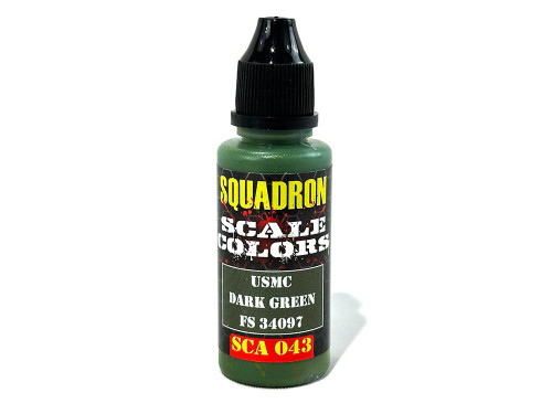 SCA043 Squadron Colors USMC Dark Green FS 34097 Acrylic Airbrush Paint (15ml Bottle) SCA043 MMD Squadron SCA043 Squadron Colors USMC Dark Green FS 34097 Acrylic Airbrush Paint (15ml Bottle) SCA043 MMD Squadron