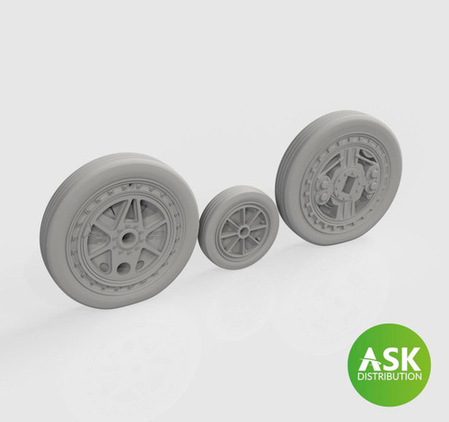 ASKA72023 1/72 Artscale  F-84F Wheels for Special Hobby kit  MMD Squadron