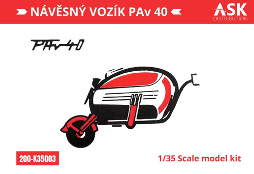 ASKK35003 1/35 Artscale  Naavesny PAv 40 (trailer) recommended for the Velorex kit  MMD Squadron