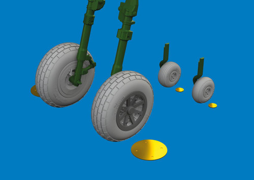 EDU6481059 1/48 Eduard P-40E wheels block tread Brassin for EDUARD kit  MMD Squadron