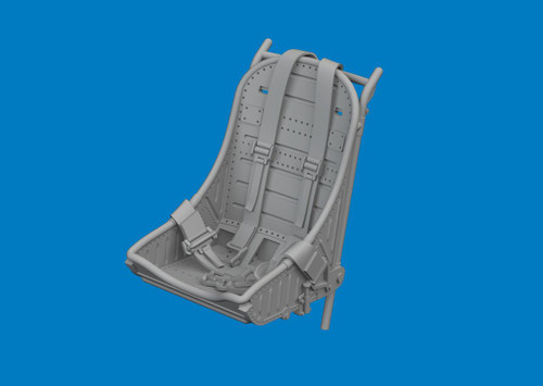 EDU6481064 1/48 Eduard P-40 seat w/ integral belts Type 1 PRINT Brassin for EDUARD kit  MMD Squadron