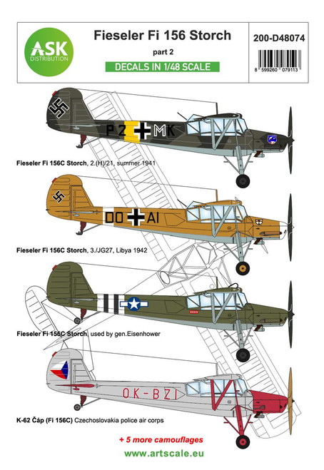 ASKD48074 1/48 Artscale  Fieseler Fi 156 Storch part 2  MMD Squadron