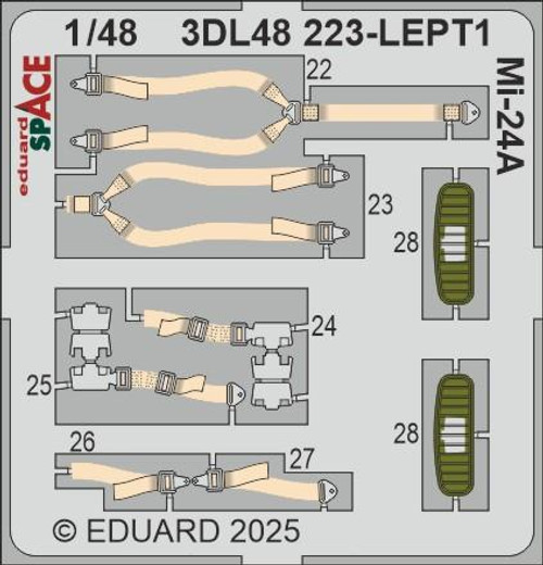EDU3DL48223 1/48 Eduard Mi-24A SPACE SPACE for TRUMPETER kit  MMD Squadron