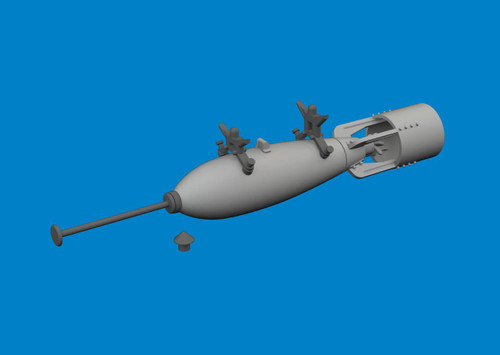 EDU6481077 1/48 Eduard P-40 250lb Mk.2 British bomb PRINT Brassin for EDUARD kit  MMD Squadron