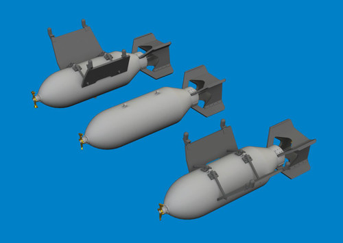 16個 セット eduard BRASSIN 648162 SC500 爆弾 1/48 Eduard Brassin SC 500 German bombs for - Squadron.com
