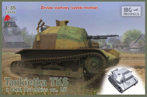 IBGE3504 1/72 IBG TKS Tankette with MG Qiuck Tracks  MMD Squadron
