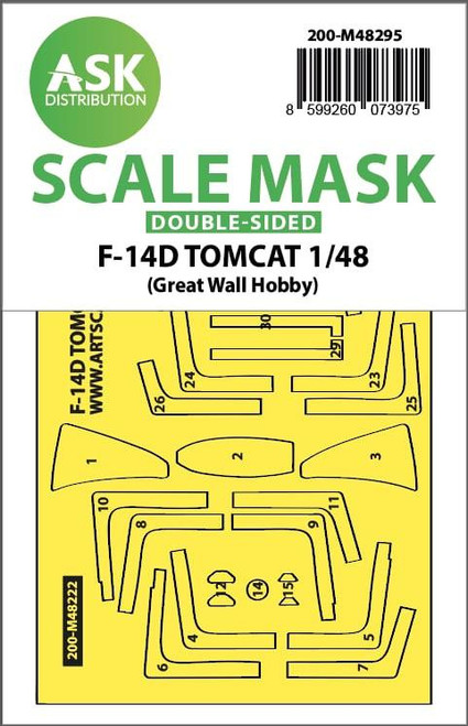 ASKM48295 1/48 Artscale  F-14D Tomcat double-sided express fit mask for GWH  MMD Squadron