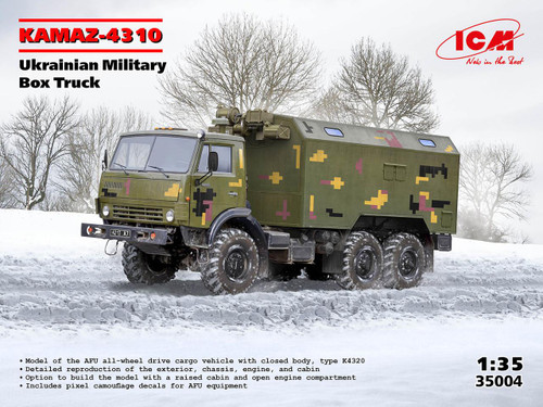 ICM35004 1/35 ICM KAMAZ-4310 Ukrainian Military Box Truck  MMD Squadron