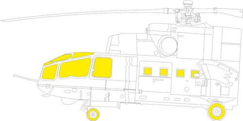 EDUEX1114 1/48 Eduard Mi-24A MASK for TRUMPETER kit  MMD Squadron