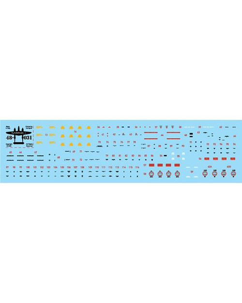 FDD48031 1/48 Fundekals P-38F/G/H Stencils (2 complete sets)  MMD Squadron