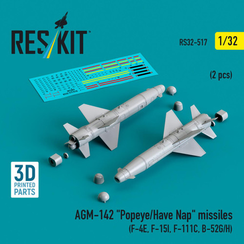 1/48 Reskit AGM-142 (A, B, C, D) Popeye/Have Nap missiles (2 pcs
